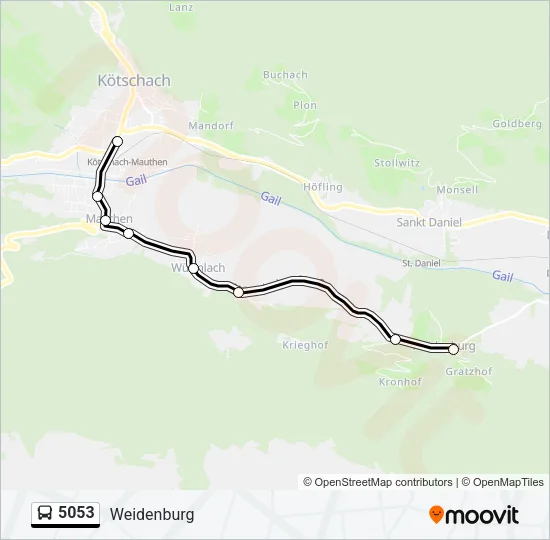 5053 Bus Line Map