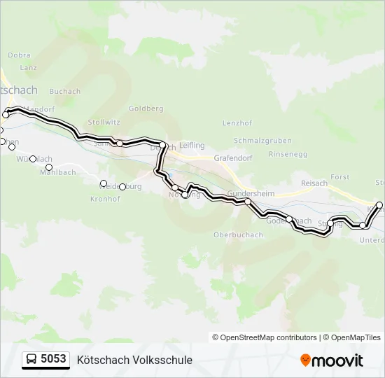 5053 Bus Line Map