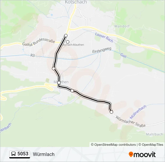 5053 Bus Line Map