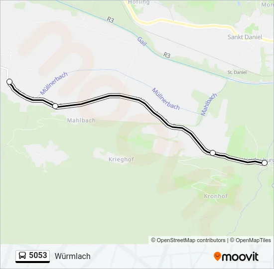 5053 Bus Line Map