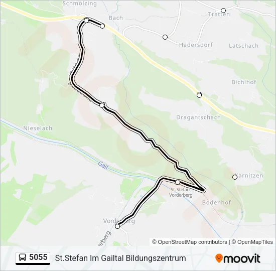 5055 Bus Line Map