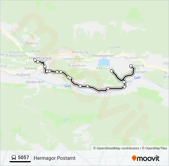 5057 Bus Line Map