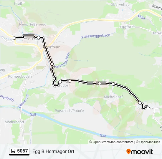5057 Bus Line Map