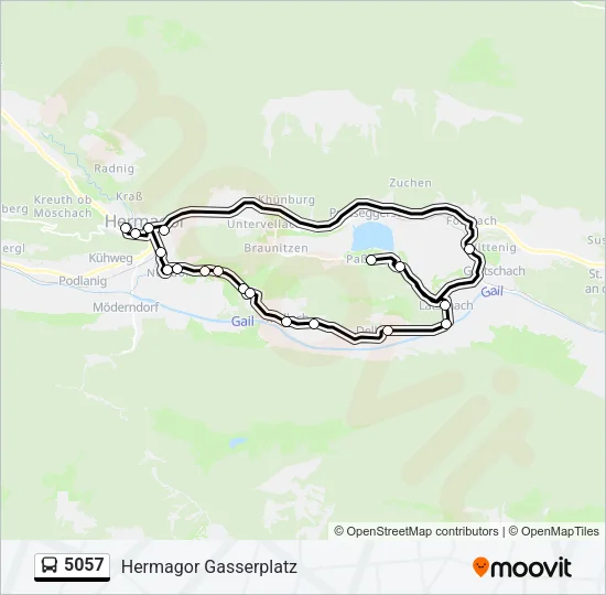 5057 Bus Line Map