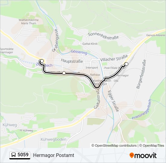 5059 Bus Line Map
