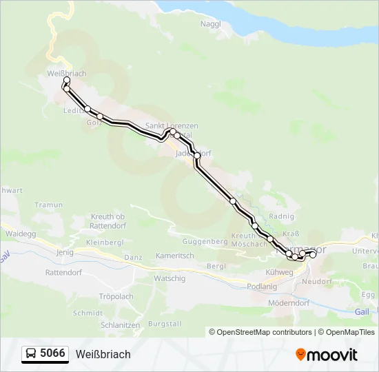 5066 Bus Line Map
