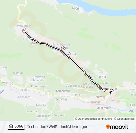 5066 bus Line Map