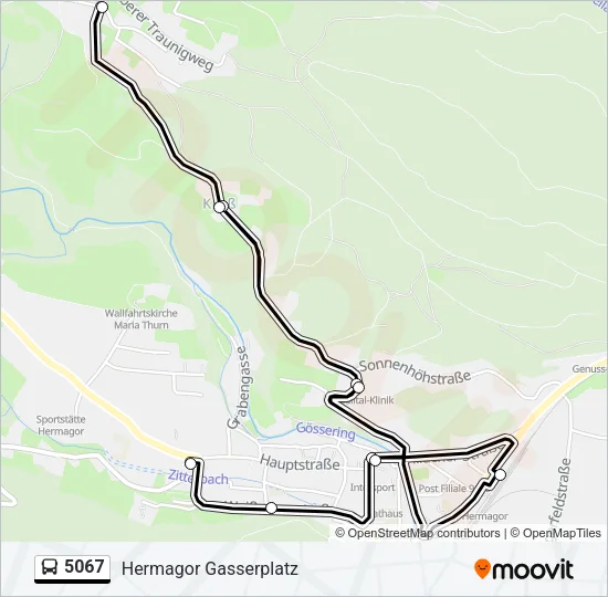 5067 Bus Line Map