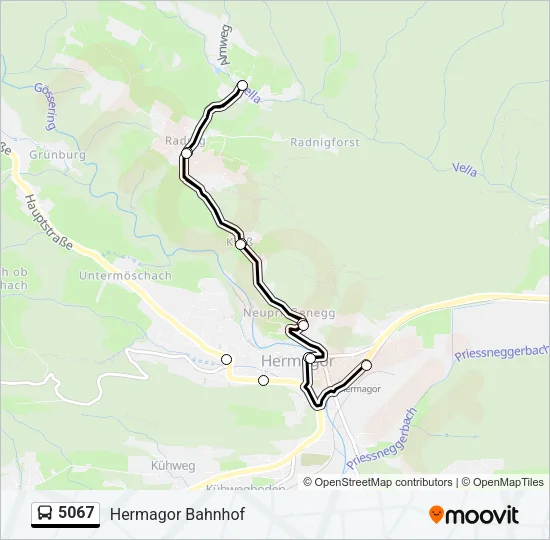 5067 Bus Line Map