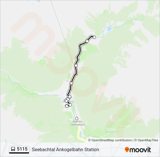 5115 Bus Line Map