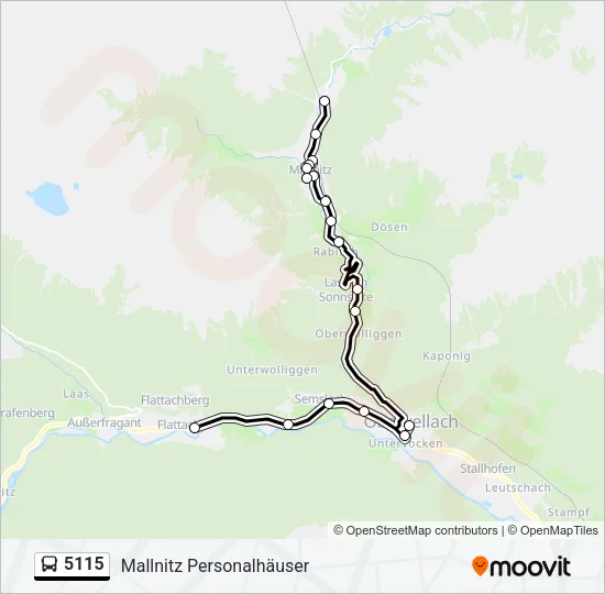 5115 Bus Line Map