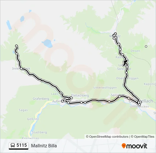 5115 Bus Line Map