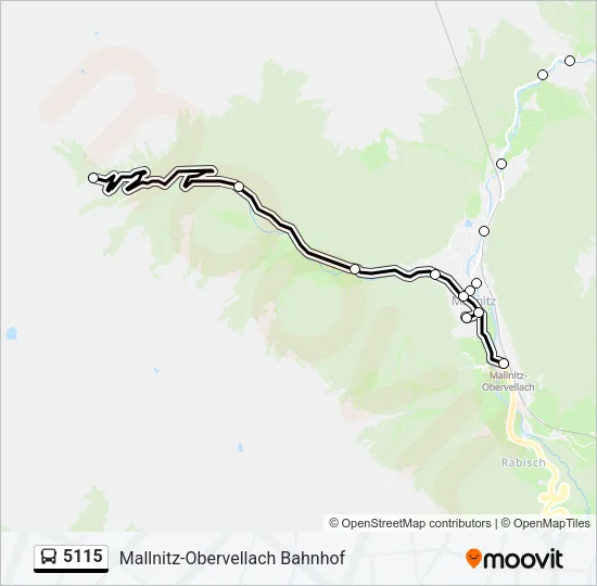 5115 Bus Line Map