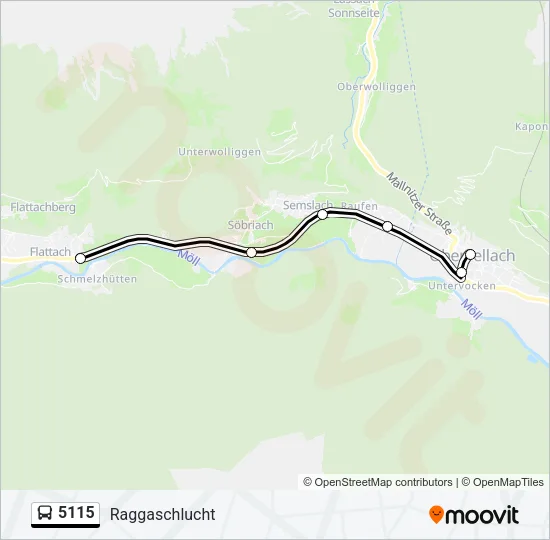 5115 Bus Line Map