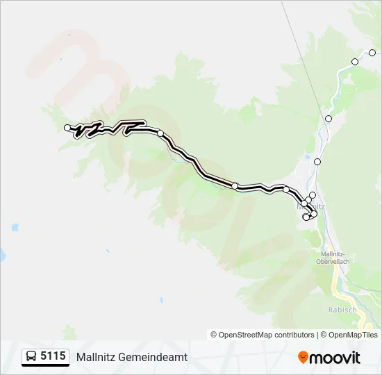 5115 Bus Line Map