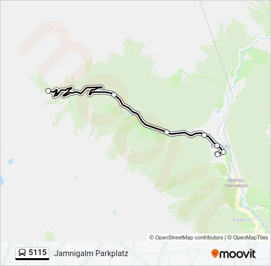 5115 Bus Line Map