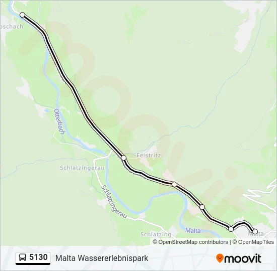 5130 Bus Line Map