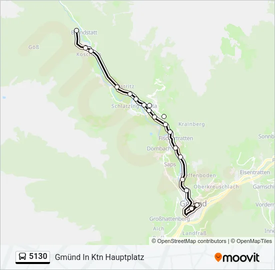 5130 Bus Line Map