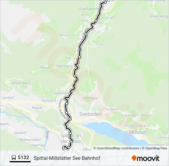 5132 Bus Line Map