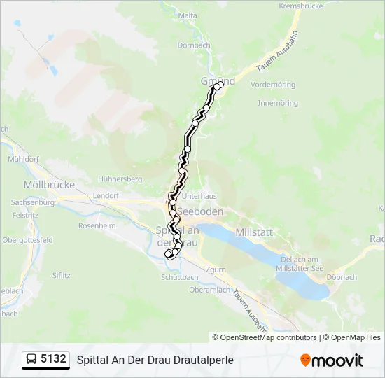 5132 Bus Line Map