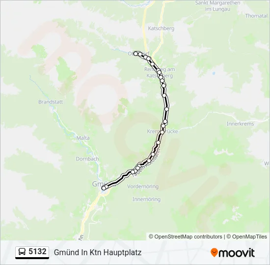 5132 Bus Line Map