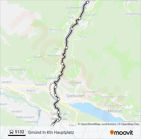 5132 Bus Line Map