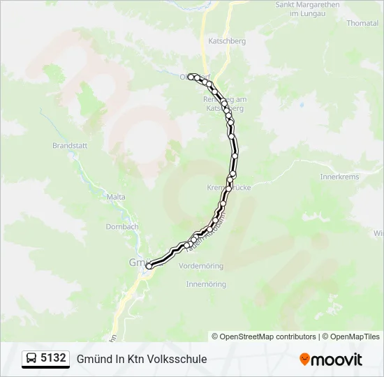 5132 Bus Line Map