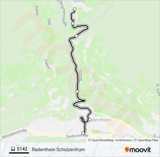 5142 Bus Line Map