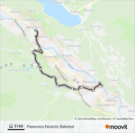 5160 Bus Line Map