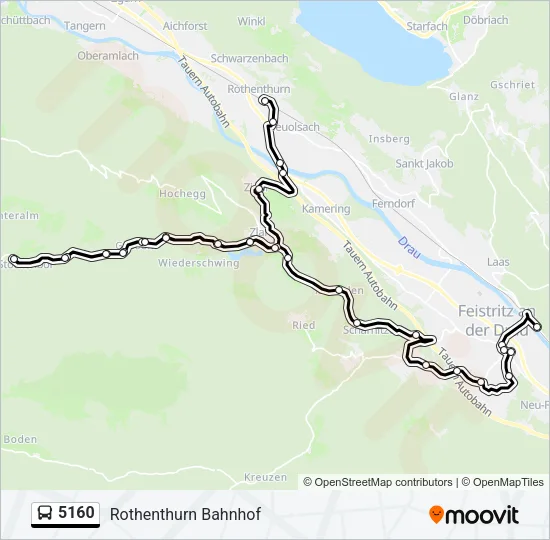 5160 Bus Line Map