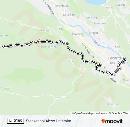5160 Bus Line Map