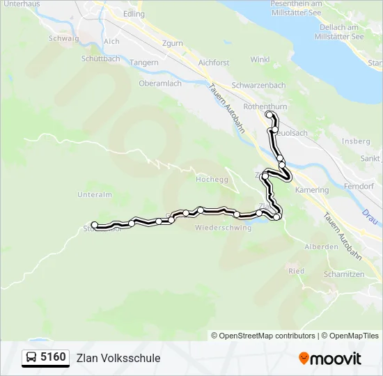 5160 Bus Line Map