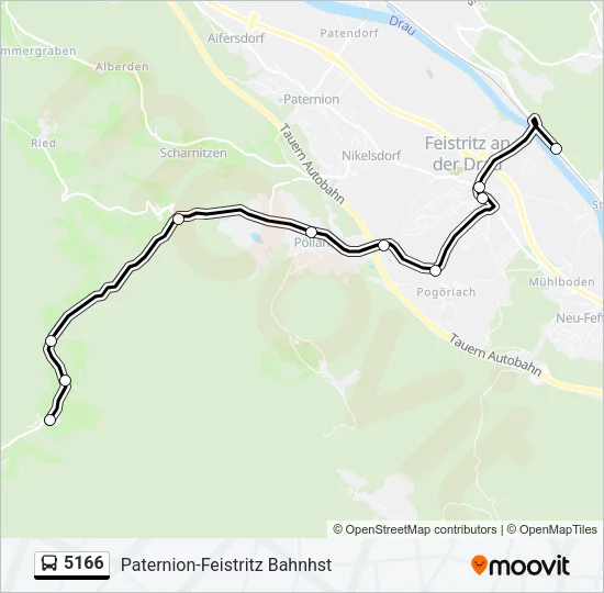 5166 Bus Line Map