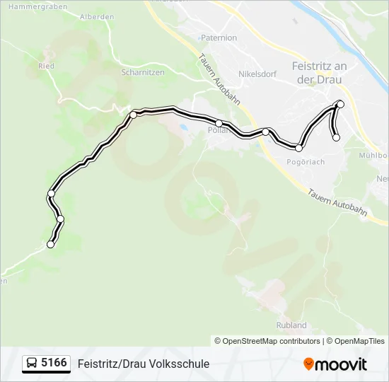 5166 Bus Line Map