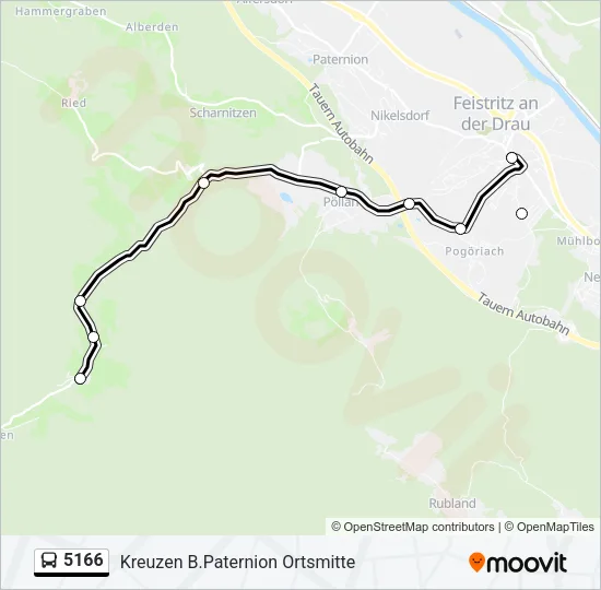 5166 Bus Line Map