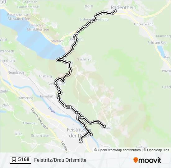5168 Bus Line Map