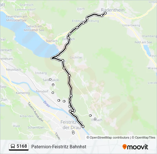 5168 Bus Line Map