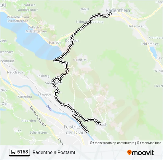 5168 Bus Line Map