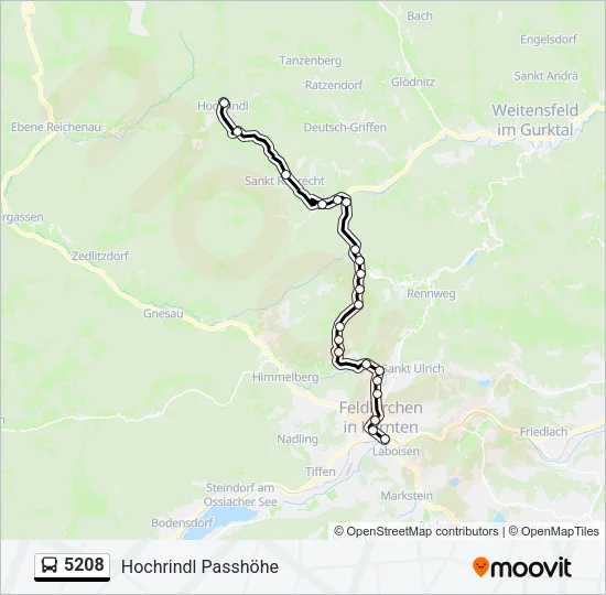 5208 Bus Line Map