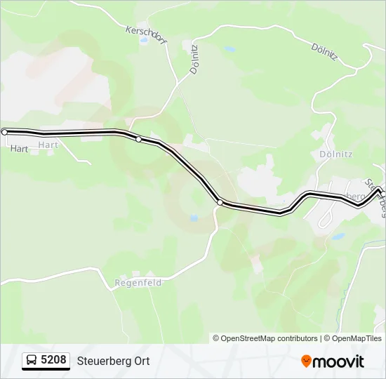 5208 Bus Line Map