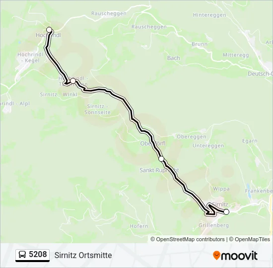 5208 Bus Line Map