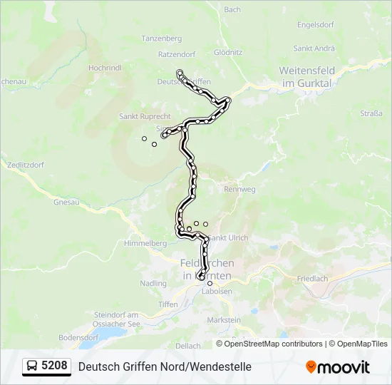 5208 Bus Line Map
