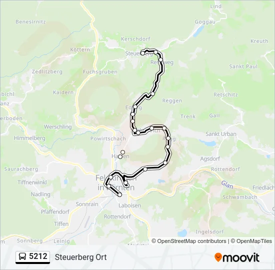 5212 Bus Line Map