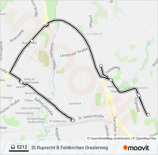5212 Bus Line Map