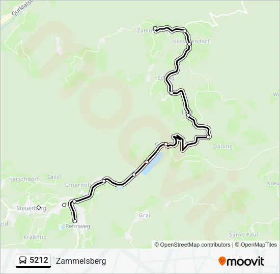 5212 Bus Line Map