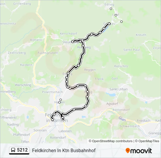 5212 Bus Line Map