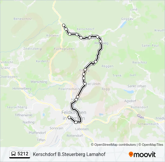 5212 Bus Line Map