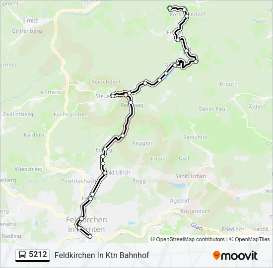 5212 Bus Line Map