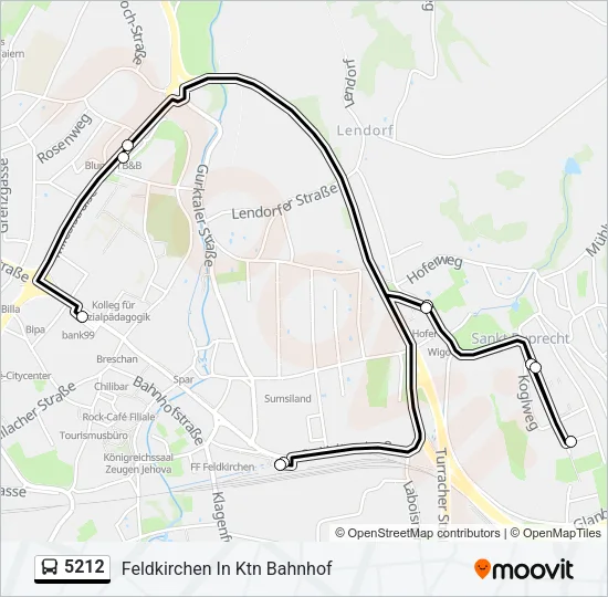 5212 Bus Line Map