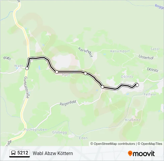 5212 Bus Line Map